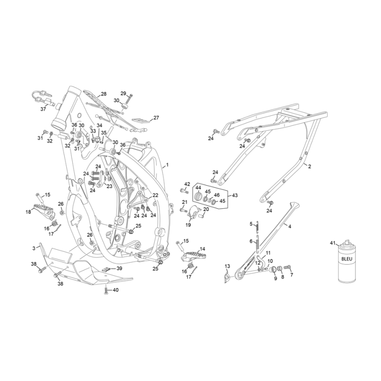 CADRE SHERCO 450 SE-F FACTORY 2026SHERCO 450 SE-F FACTORY 2026